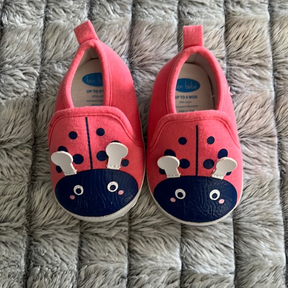 Ladybug baby shoes